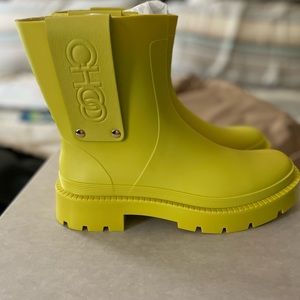 Authentic NIB Jimmy Choo Rain Boots Size 38.